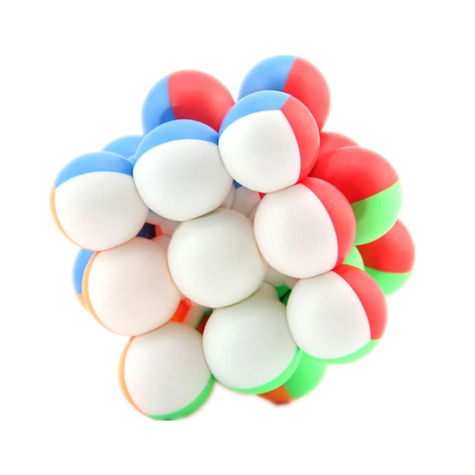 YuanZhu-Cubo mágico educativo para niños, juguete de rompecabezas, Cubo mágico ABS, YJ Little Ball 3x3, 3x3