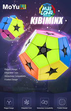 Moyu MoFang JiaoShi Meilong 2x2 Megaminx stickerless Magic Cube Kilominx dodecaedro 2x2 Color Kibiminx Speed Cube