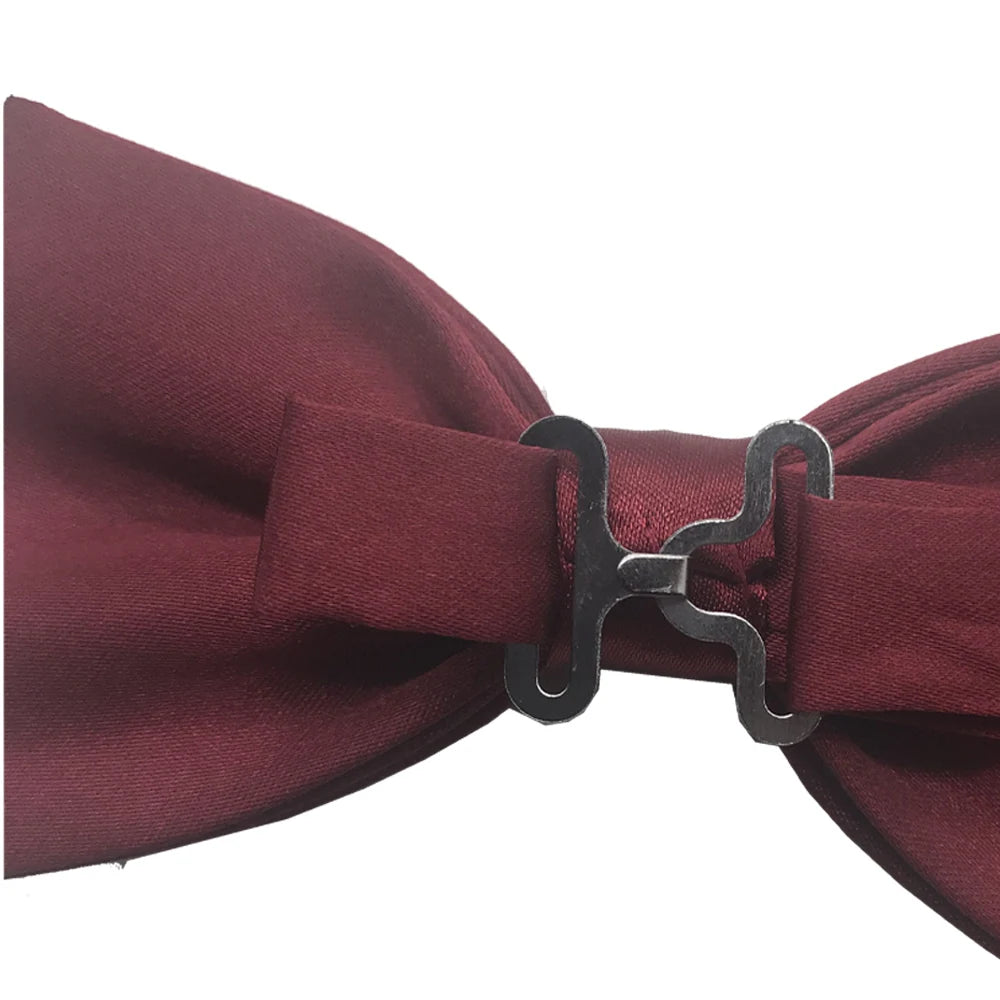 Pajarita ajustada para hombre, pajarita clásica de color negro y dorado, color rojo, verde, rosa, azul y blanco