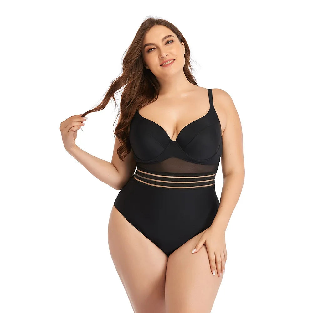 Traje de Baño Una Pieza Talla Grande | 3XL-XXL | Mujer