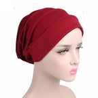 Gorro respirable para mujer, turbante Hijabs para mujer, gorro de tela elástica para la cabeza, gorro suave con volantes para quimio contra el cáncer, bufanda musulmana, venta al por mayor