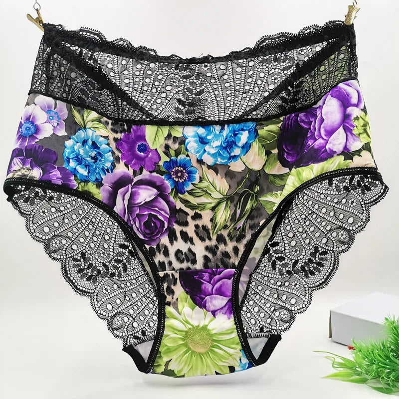 Braguitas de Encaje Floral | Talla Grande 6XL
