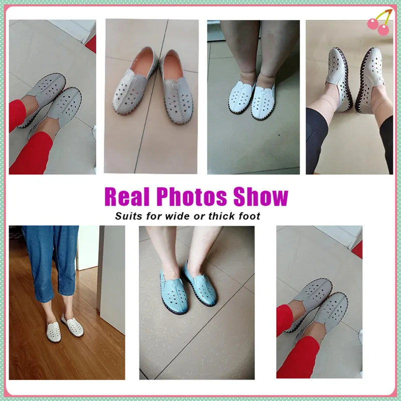 Mocasines Oxford de Cuero Azul | Costura Detallada | Zapatos Planos | Para Todas las Estaciones