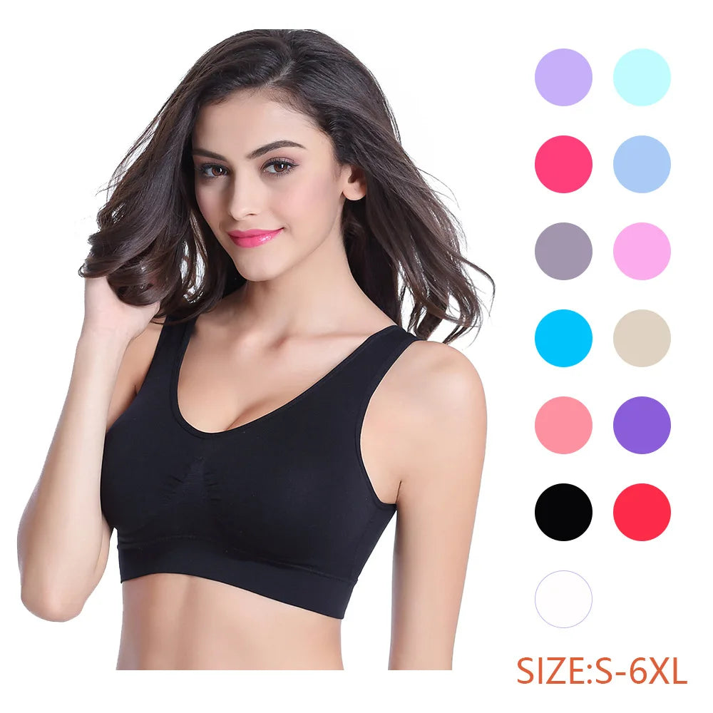 Sujetador Deportivo Acolchado | Yoga Fitness S-4XL Sin Aros | Tico Trendy