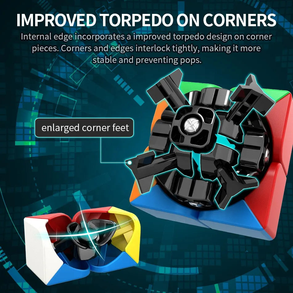 Moyu MeiLong Mini Pocket Cube Speed 2x2 Magic Cube Profession Puzzle Cube, educación para niños, juguetes para juegos, regalo