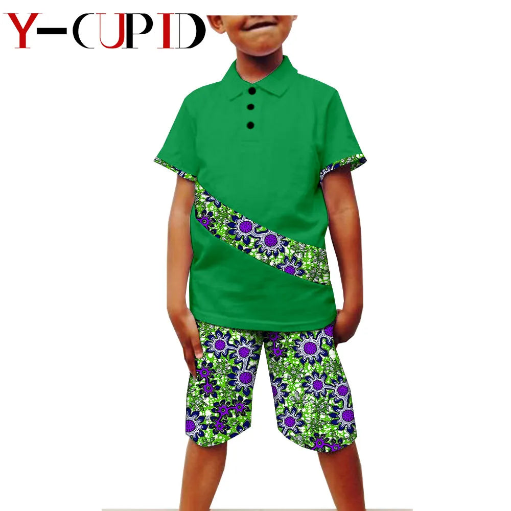 Conjunto 2 Piezas Camiseta Manga Corta Bazin Riche | Casual | Tallas XS-XXL | Tico Trendy
