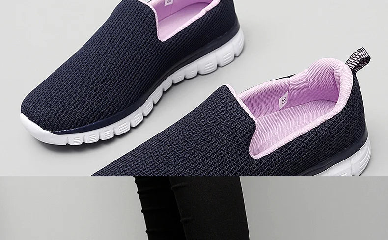 Zapatillas Deportivas Sin Cordones | Ligeras y Cómodas | Talla Grande | Verano
