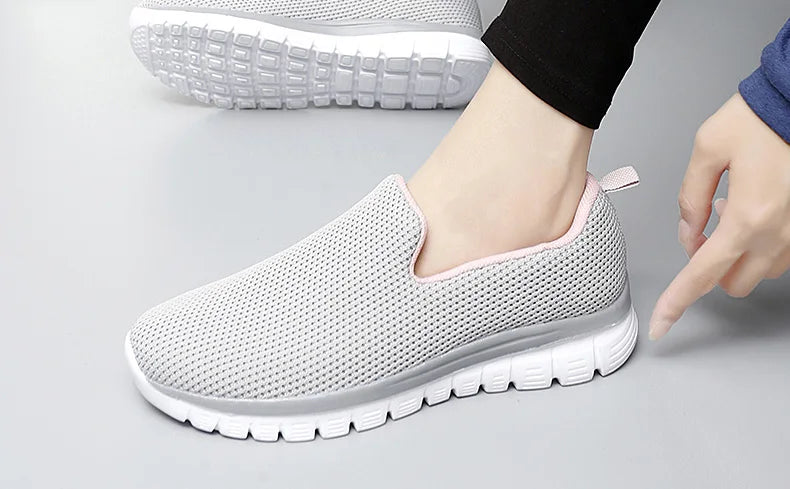 Zapatillas Deportivas Sin Cordones | Ligeras y Cómodas | Talla Grande | Verano