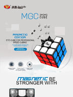 Yj MGC-cubo mágico magnético, 3x3x3, cubos de velocidad, núcleo negro, rompecabezas, juguetes, regalo para niños y adultos, juego de cubo profesional