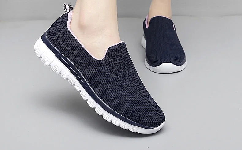 Zapatillas Deportivas Sin Cordones | Ligeras y Cómodas | Talla Grande | Verano