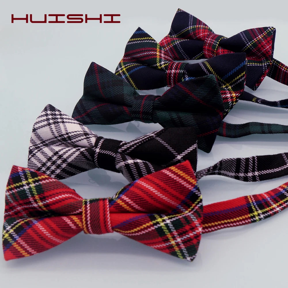 Pajarita De Cuadros Casual Elegante Accesorio Moda Tico