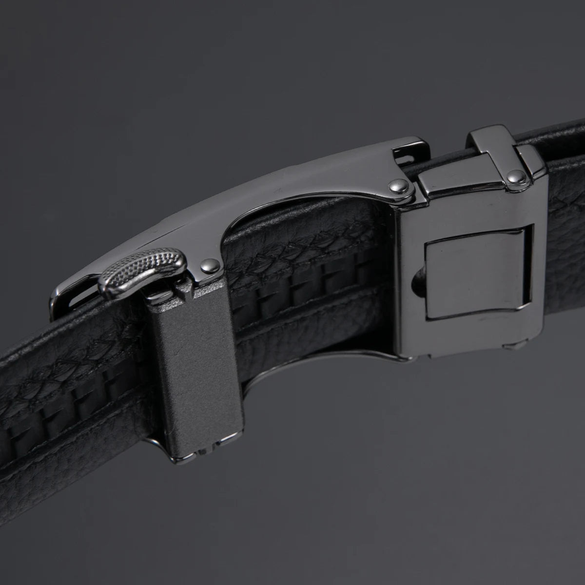 Cinturón Tico Hebilla Automática Cuero Vacuno Estilo Casual Elegante