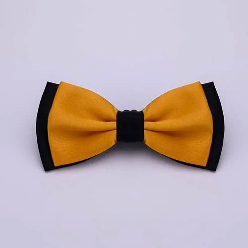 Pajarita ajustada para hombre, pajarita clásica de color negro y dorado, color rojo, verde, rosa, azul y blanco