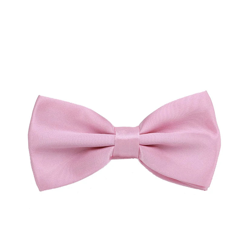 Pajarita ajustada para hombre, pajarita clásica de color negro y dorado, color rojo, verde, rosa, azul y blanco