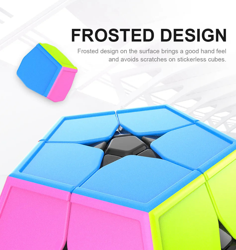 Moyu MoFang JiaoShi Meilong 2x2 Megaminx stickerless Magic Cube Kilominx dodecaedro 2x2 Color Kibiminx Speed Cube