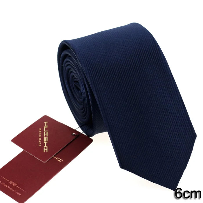 Corbata Jacquard Azul Oscuro Para Hombres Negocios Estilo Tico Elegante