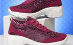 Zapatillas de Malla Hueca con Cordones | Plataforma EVA | Ligeras y Transpirables | Verano