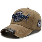 Gorra Vintage con Visera Curvada Bordada para Actividades al Aire Libre
