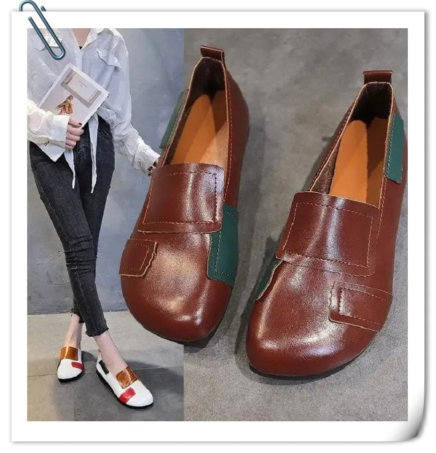 Zapatos Oxford de Diseñador | Cuero Partido | Transpirables | Cordones | Novedad