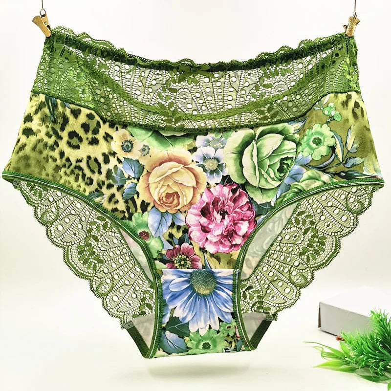 Braguitas de Encaje Floral | Talla Grande 6XL