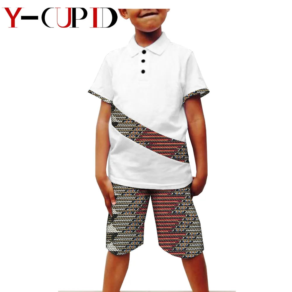 Conjunto 2 Piezas Camiseta Manga Corta Bazin Riche | Casual | Tallas XS-XXL | Tico Trendy