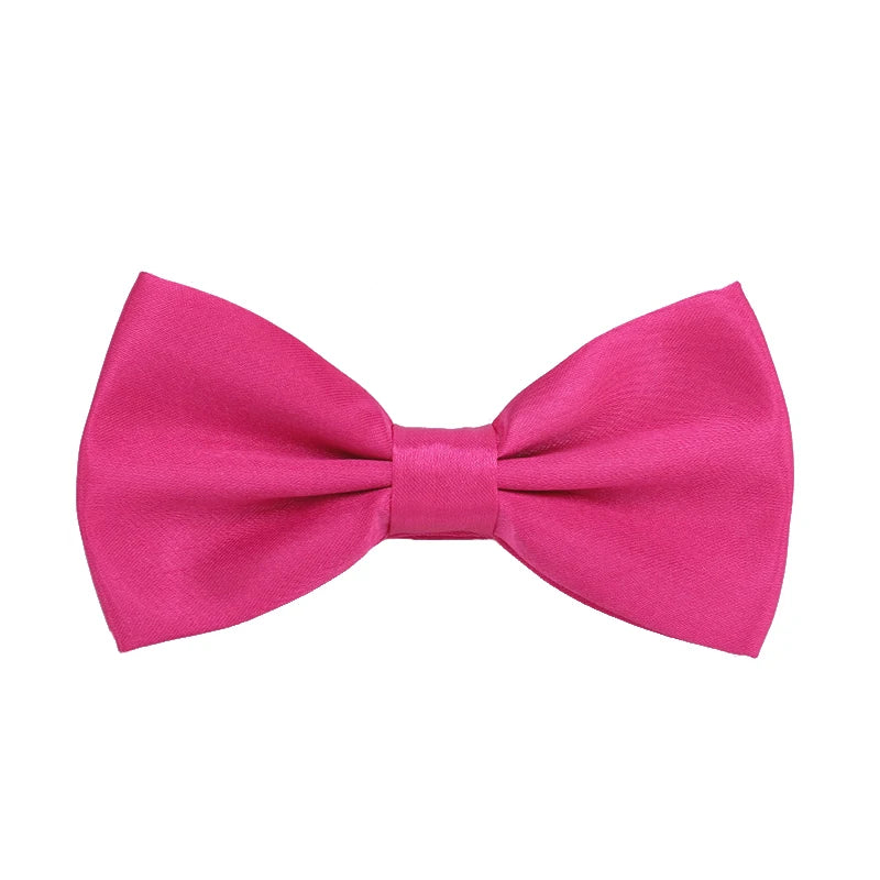 Pajarita ajustada para hombre, pajarita clásica de color negro y dorado, color rojo, verde, rosa, azul y blanco