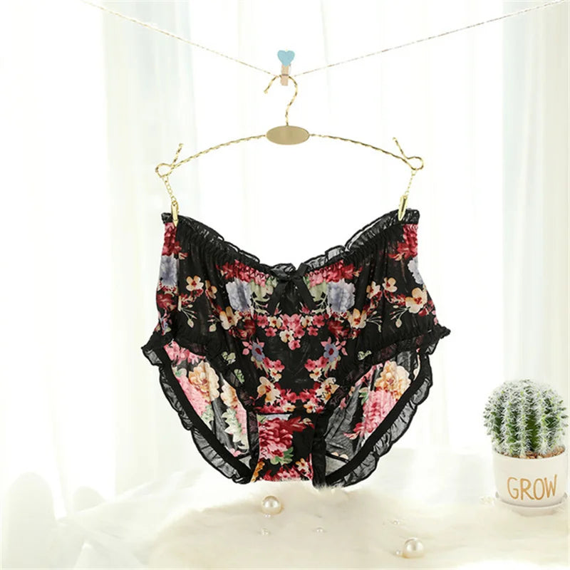 Bragas con Volantes y Lazo Floral | Talla Grande