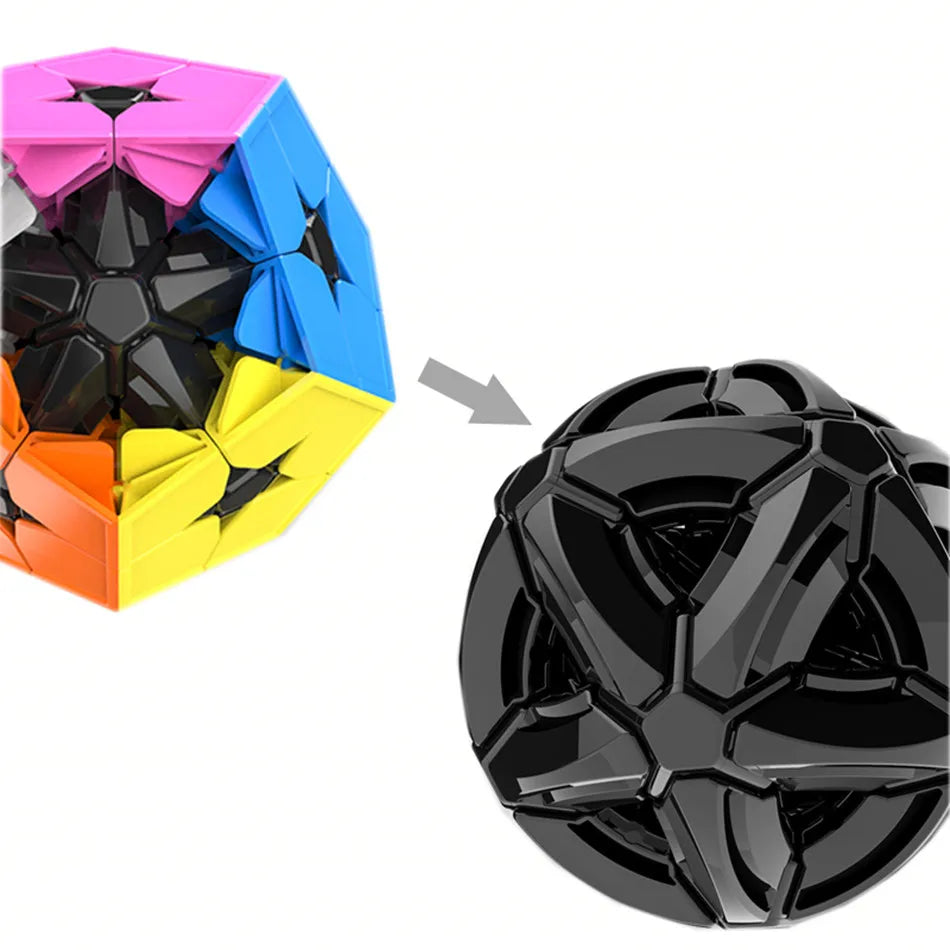 Moyu MoFang JiaoShi Meilong 2x2 Megaminx stickerless Magic Cube Kilominx dodecaedro 2x2 Color Kibiminx Speed Cube