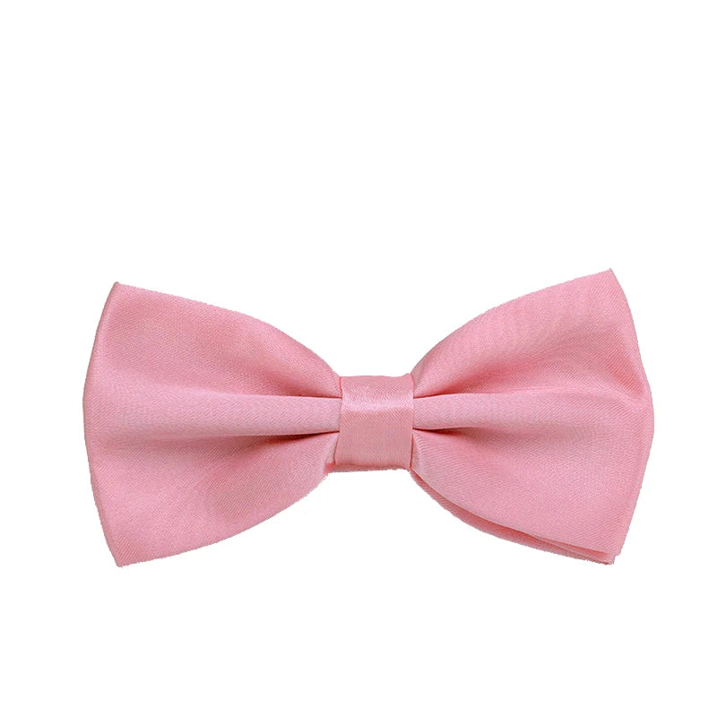 Pajarita ajustada para hombre, pajarita clásica de color negro y dorado, color rojo, verde, rosa, azul y blanco
