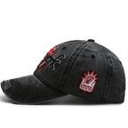 Gorra Vintage con Visera Curvada Bordada para Actividades al Aire Libre