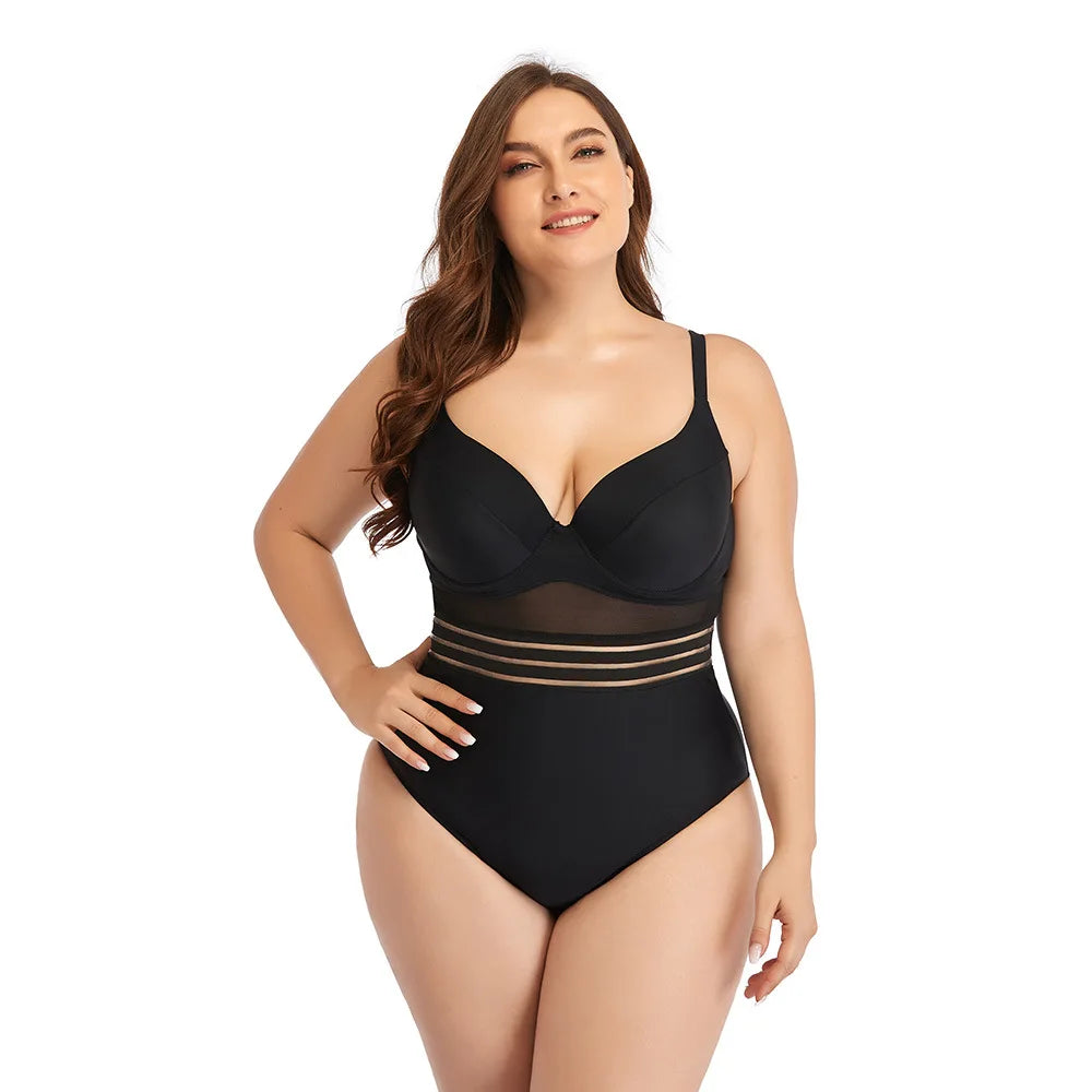 Traje de Baño Una Pieza Talla Grande | 3XL-XXL | Mujer