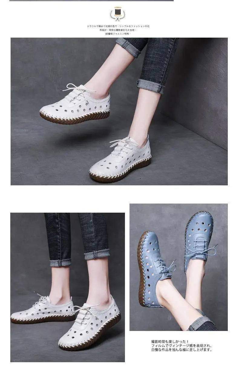 Zapatos Oxford de Diseñador | Cuero Partido | Transpirables | Cordones | Novedad