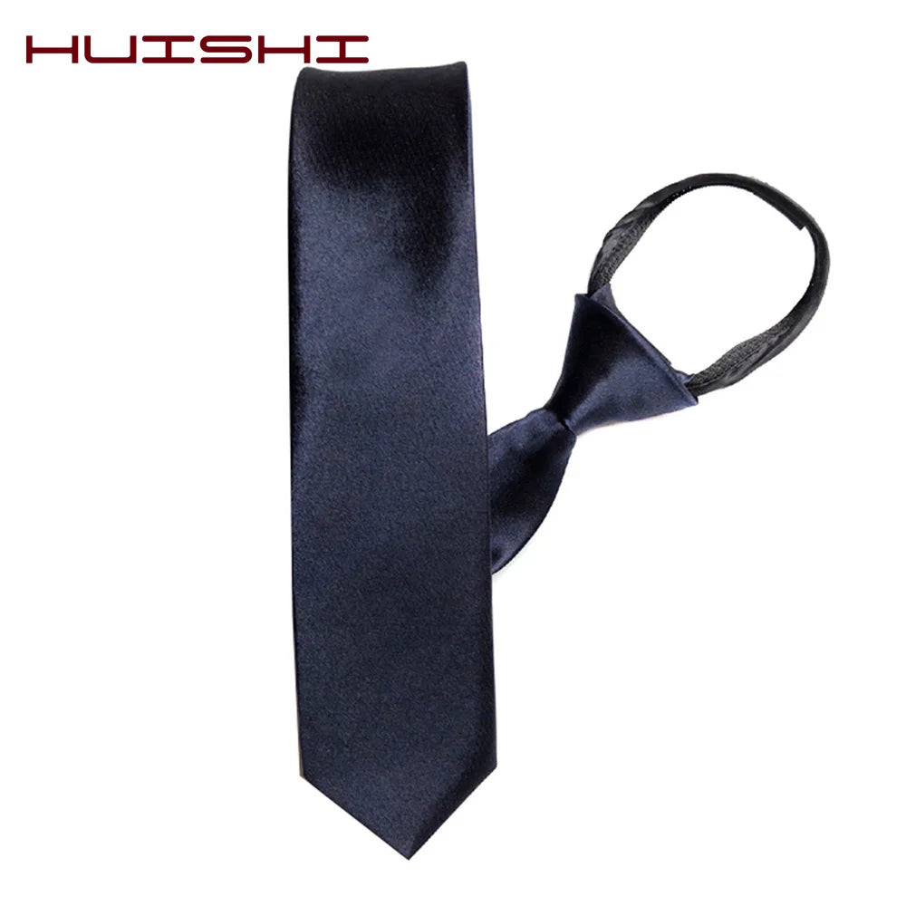 Corbata Preatada Cremallera Para Hombre Estilo Tico Elegante Casual