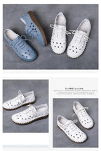 Zapatos Oxford de Diseñador | Cuero Partido | Transpirables | Cordones | Novedad