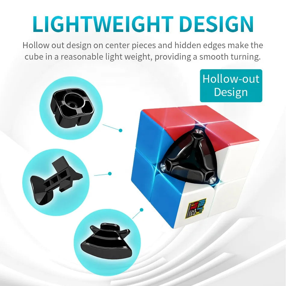 Moyu MeiLong Mini Pocket Cube Speed 2x2 Magic Cube Profession Puzzle Cube, educación para niños, juguetes para juegos, regalo