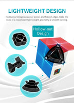 Moyu MeiLong Mini Pocket Cube Speed 2x2 Magic Cube Profession Puzzle Cube, educación para niños, juguetes para juegos, regalo