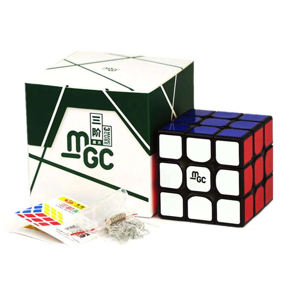 Yj MGC-cubo mágico magnético, 3x3x3, cubos de velocidad, núcleo negro, rompecabezas, juguetes, regalo para niños y adultos, juego de cubo profesional