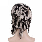 Nueva bufanda musulmana de bambú preatada, gorro de quimio para mujer, turbante para mujer, sombrero, pañuelo para la cabeza, pañuelos para el cáncer, accesorios para el cabello