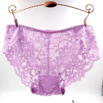 Bragas Transparentes de Encaje | Talla Grande 4XL