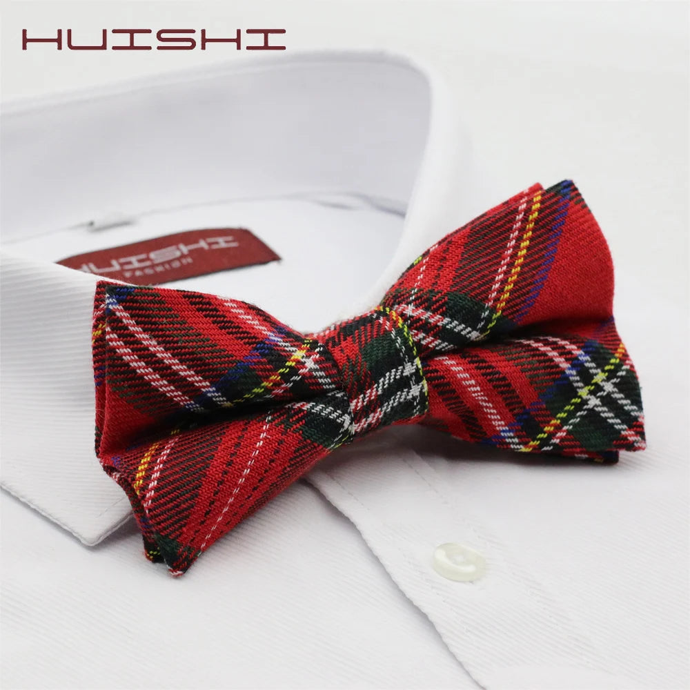 Pajarita De Cuadros Casual Elegante Accesorio Moda Tico