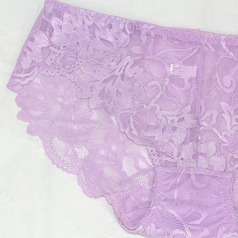 Bragas Transparentes de Encaje | Talla Grande 4XL