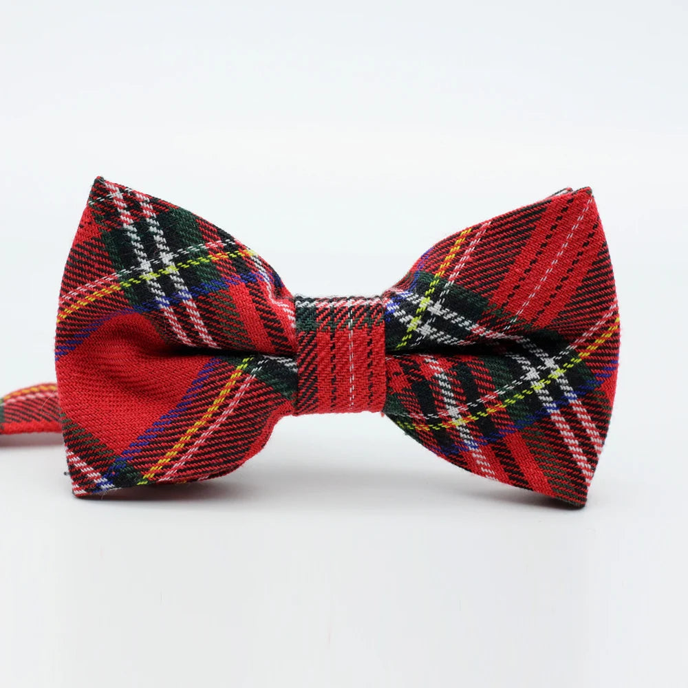 Pajarita De Cuadros Casual Elegante Accesorio Moda Tico