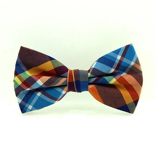 Pajarita De Cuadros Casual Elegante Accesorio Moda Tico