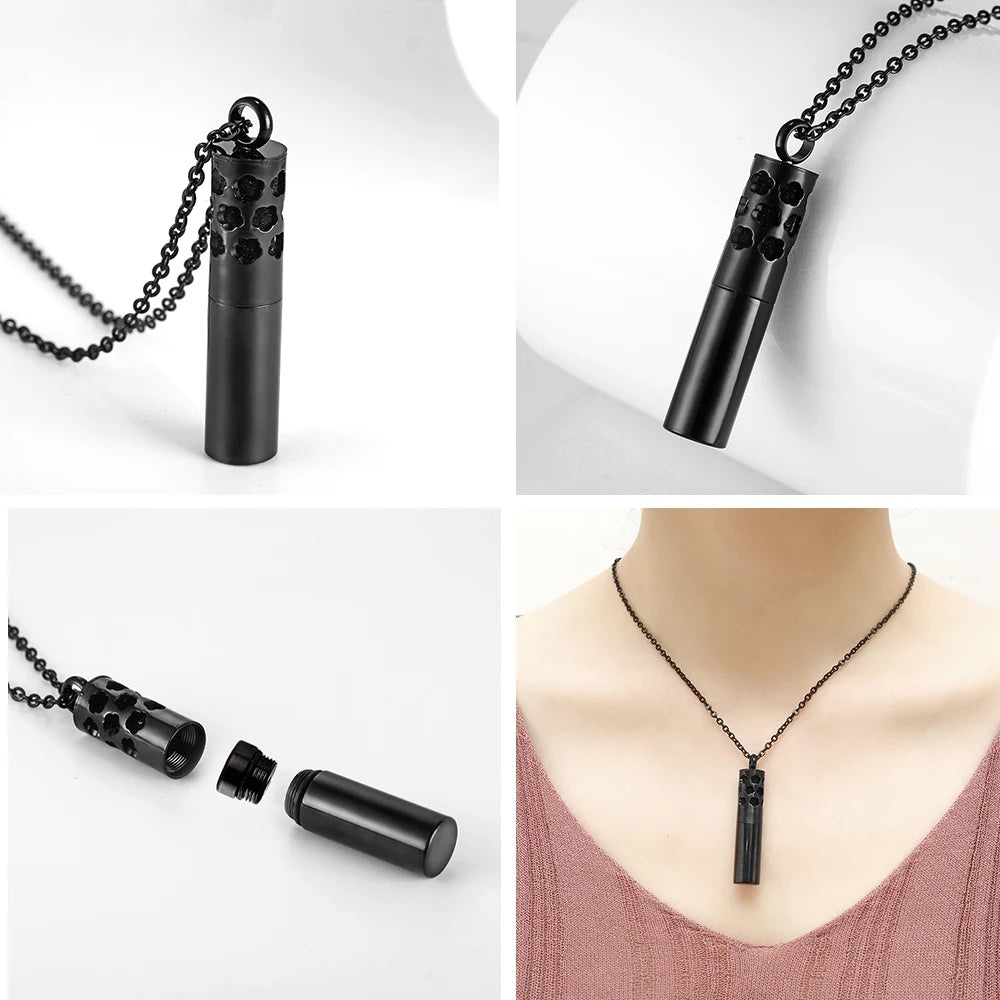 Collar Difusor de Aceites Esenciales en Frasco Ahuecado
