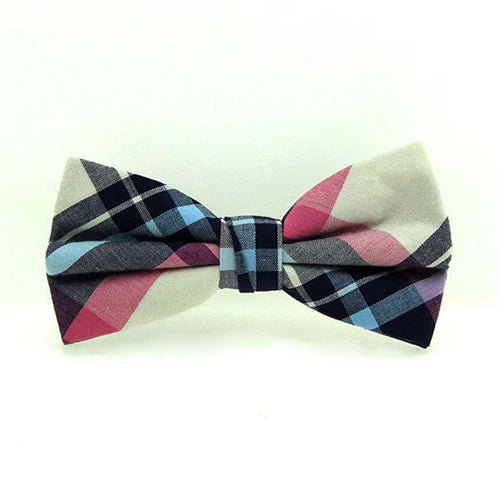 Pajarita De Cuadros Casual Elegante Accesorio Moda Tico