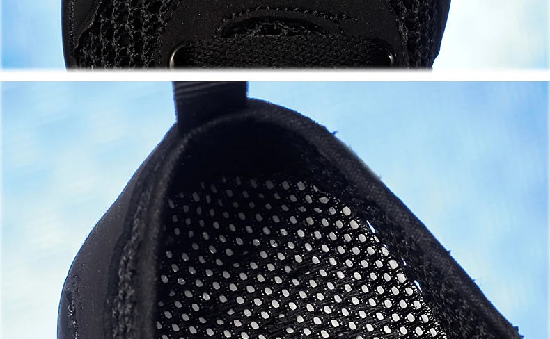 Zapatillas de Malla Hueca con Cordones | Plataforma EVA | Ligeras y Transpirables | Verano