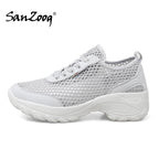 Zapatillas de Malla Hueca con Cordones | Plataforma EVA | Ligeras y Transpirables | Verano