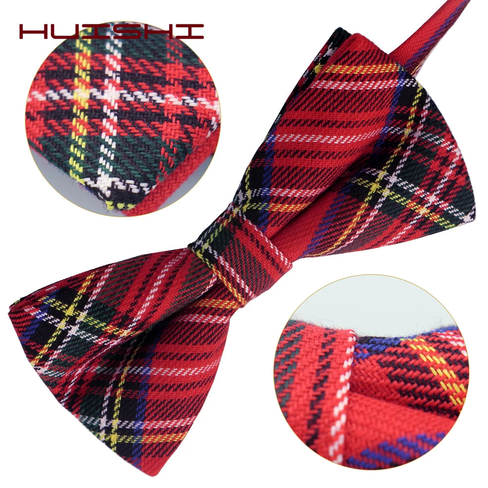 Pajarita De Cuadros Casual Elegante Accesorio Moda Tico