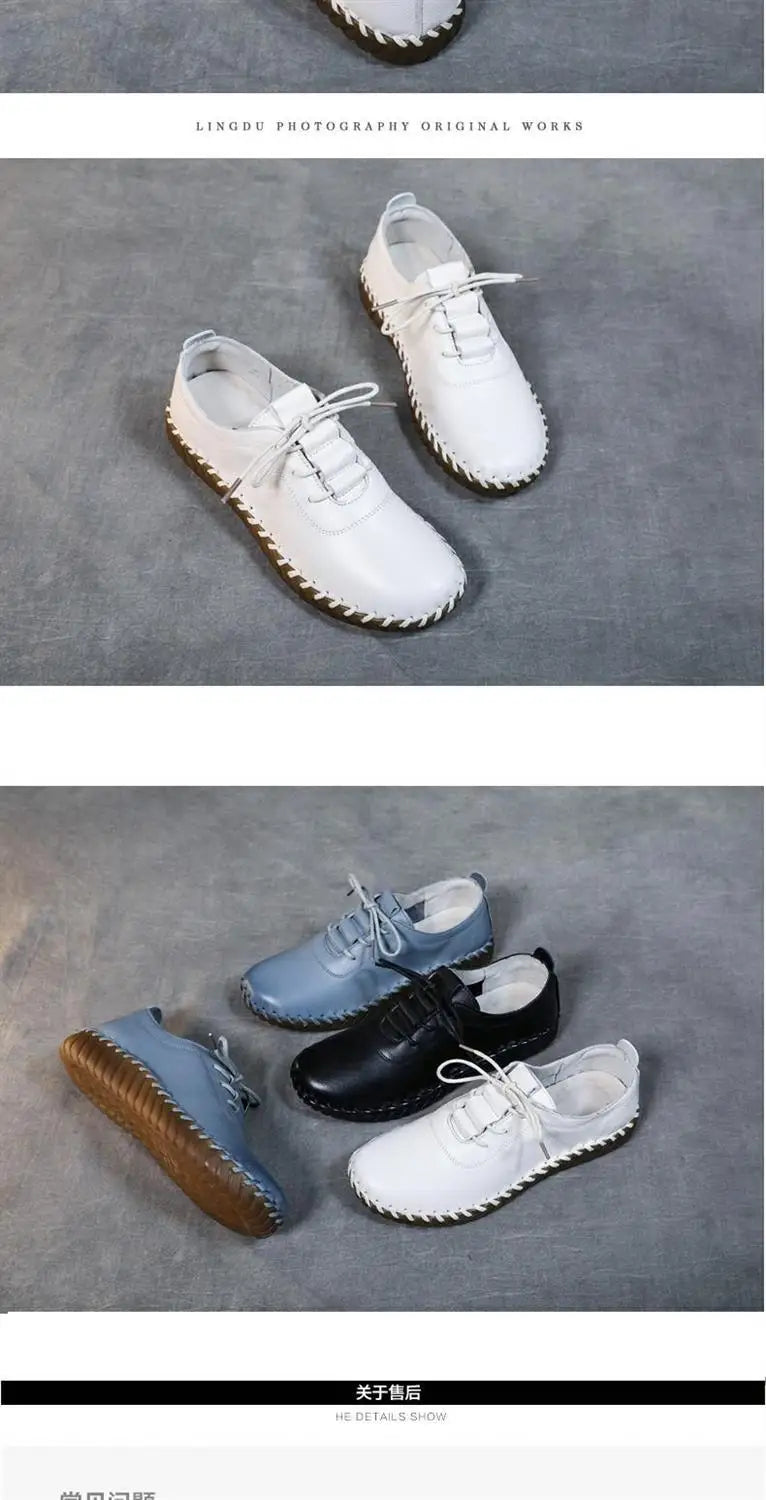 Zapatos Oxford de Diseñador | Cuero Partido | Transpirables | Cordones | Novedad