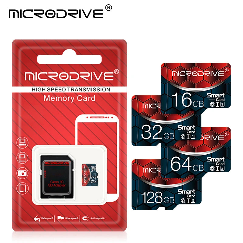 Tarjeta Micro SD Color Rojo | Clase 10 U3 V10 | Garantía 3 Años | Ticotrendy